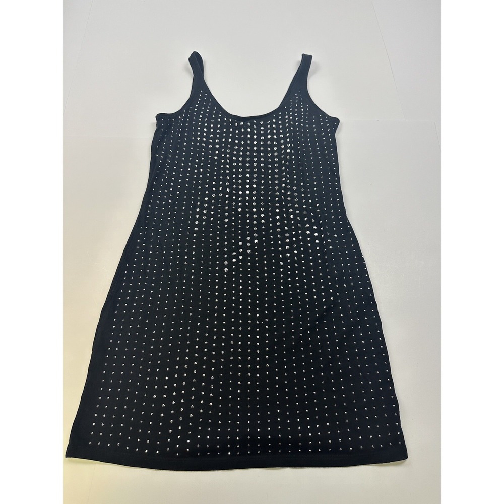 Women's Express Black Rhinestone Embellished Top Small